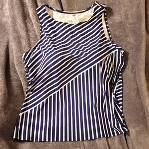 Lands' End Plus Size High Neck Tankini Swimsuit Top 24 24W 24W/L
